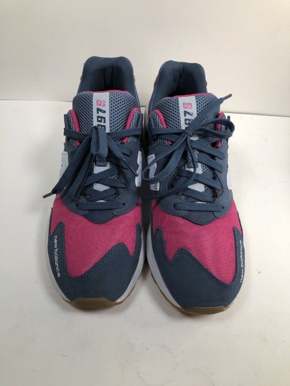 Size 10 Women New Balance 997S WS997JGA Navy, Magenta, grey, camel - Picture 3 of 11